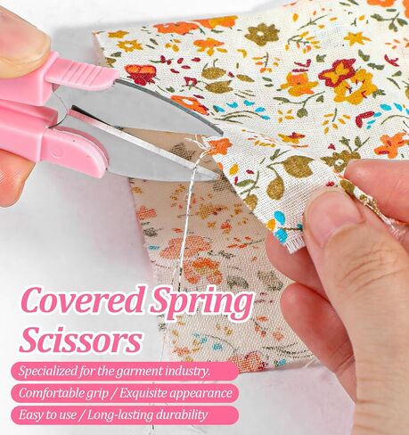 3Pcs Thread Snips for Sewing, Stainless Steel Thread Snippers Small Sewing Scissors with Cover, Portable & Precision Cutting (Black White Pink) in Saudi Arabia