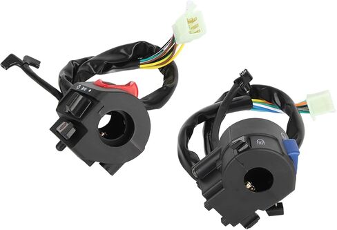 Motorcycle Handlebar Switch, 7/8inch Left and Right Handlebar Mount Switch with Turn Signal Horn Headlight Control, Universal Fit for Most Motorcycles Motorbikes in Kuwait