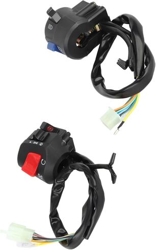 Motorcycle Handlebar Switch, 7/8inch Left and Right Handlebar Mount Switch with Turn Signal Horn Headlight Control, Universal Fit for Most Motorcycles Motorbikes in Kuwait