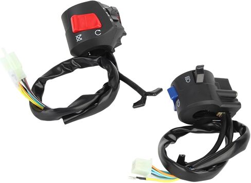 Motorcycle Handlebar Switch, 7/8inch Left and Right Handlebar Mount Switch with Turn Signal Horn Headlight Control, Universal Fit for Most Motorcycles Motorbikes in Kuwait