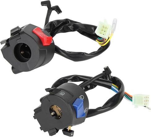 Motorcycle Handlebar Switch, 7/8inch Left and Right Handlebar Mount Switch with Turn Signal Horn Headlight Control, Universal Fit for Most Motorcycles Motorbikes in Kuwait