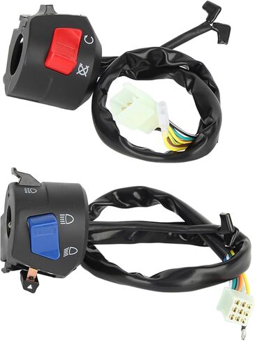 Motorcycle Handlebar Switch, 7/8inch Left and Right Handlebar Mount Switch with Turn Signal Horn Headlight Control, Universal Fit for Most Motorcycles Motorbikes in Kuwait