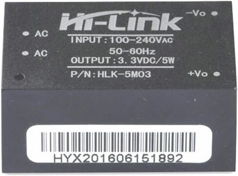 5PCS HLK-5M05 HLK-5M03 HLK-5M12 5W AC-DC 220V to 12V/5V/3.3V Buck Step Down Power Supply Module Converter Intelligent(HLK-5M03) in Kuwait