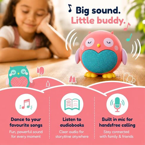 Kids Bluetooth Speaker Boys and Girls with Microphone, Mini Bluetooth Speaker Portable Wireless, 60 Day Battery, for Home, Outdoor and Travel, Works with iPhone and Android – Pepper Penguin in Saudi Arabia