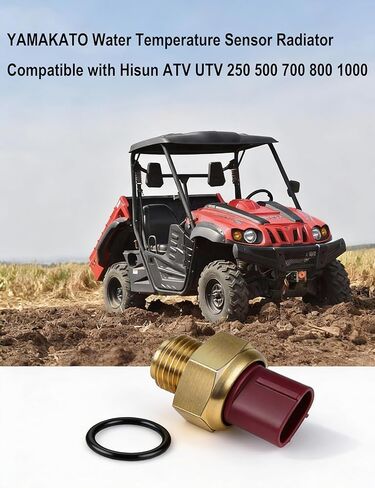 مشعاع مستشعر درجة حرارة الماء من YAMAKATO متوافق مع Hisun ATV UTV 250 500 700 800 1000 مفتاح مروحة التبريد 2 سلك لمحور Massimo 500 700 Bennche Coleman UT500 UT700 Cub Cadet in Kuwait