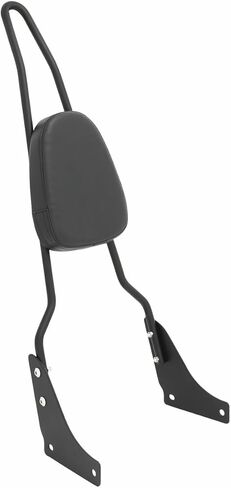 Passenger Sissy Bar Tall Rear Backrest Pad Fit for Honda Shadow Sabre Ace 1100 VT1100 1995-2005, Black in Kuwait