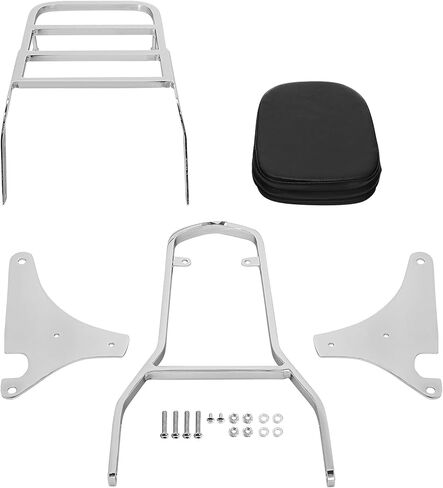 Detachable Backrest Sissy Bar Luggage Rack Fit for Kawasaki Vulcan VN 400 800 1995-2012 in Kuwait