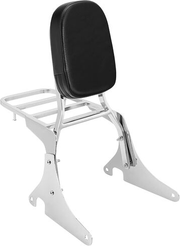 Detachable Backrest Sissy Bar Luggage Rack Fit for Kawasaki Vulcan VN 400 800 1995-2012 in Kuwait