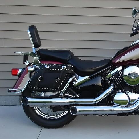 Detachable Backrest Sissy Bar Luggage Rack Fit for Kawasaki Vulcan VN 400 800 1995-2012 in Kuwait
