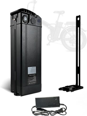 48V 13Ah Battery, 48V Bike Lithium Battery, Bike Replacement Battery with 30A BMS, Suitable for 0-1000W Motors, Dimensions: 14.37 x 5.12 x 3.43 in in Saudi Arabia