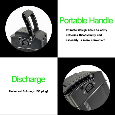 48V 13Ah Battery, 48V Bike Lithium Battery, Bike Replacement Battery with 30A BMS, Suitable for 0-1000W Motors, Dimensions: 14.37 x 5.12 x 3.43 in in Saudi Arabia