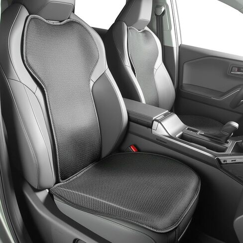 أغطية المقاعد الخلفية TOPABYTE لسيارة Toyota RAV4 2019-2026 LE، XLE، XLE Premium، وسادة مقعد السيارة السفلية القابلة للتنفس المحدودة لأربعة مواسم ملحقات وسادة حماية عالمية (3 قطع / حرير ثلجي أسود) in Kuwait