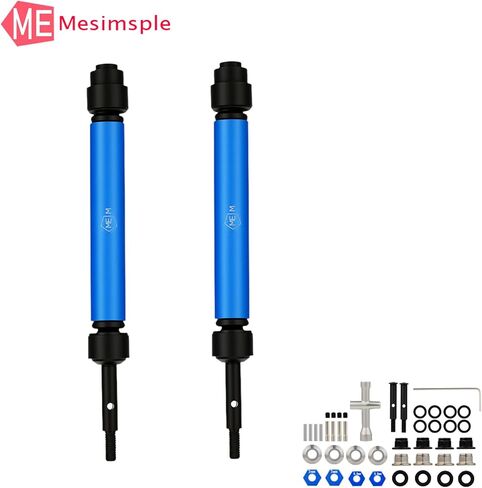 2Pcs Enhanced Version Rear CVD Drive Shaft & Wheel Hex for 1/10 Slash Rustler Stampede VXL 2WD Driveshaft Axles Series Upgrades Part Blue in Kuwait