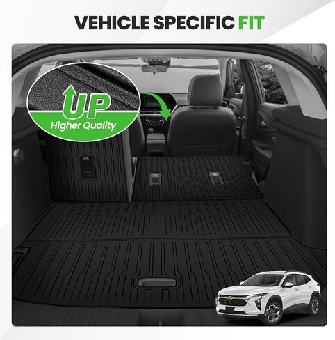 Cartist Cargo Liner for Chevy Trax/Buick Envista 2024 2025 2026, All Weather Cargo Mats for Trax Accessories, Heavy Duty TPE Trunk Mat with Backrest Mats, Car Accessories in Kuwait