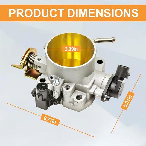 309-05-1050 70mm Throttle Body W/Pre-Calibrated TPS Compatible with Honda B D H F-Series Engines 70mm Performance Cable Throttle Body Replaces# 309-05-1050 Silver in Saudi Arabia
