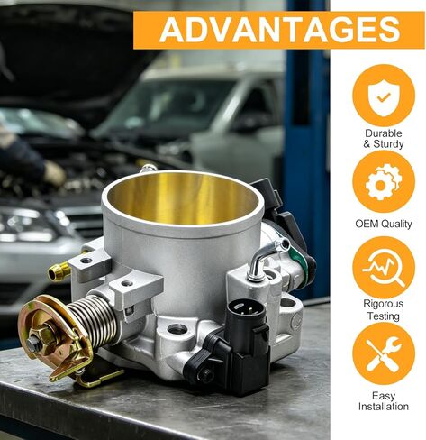 309-05-1050 70mm Throttle Body W/Pre-Calibrated TPS Compatible with Honda B D H F-Series Engines 70mm Performance Cable Throttle Body Replaces# 309-05-1050 Silver in Saudi Arabia