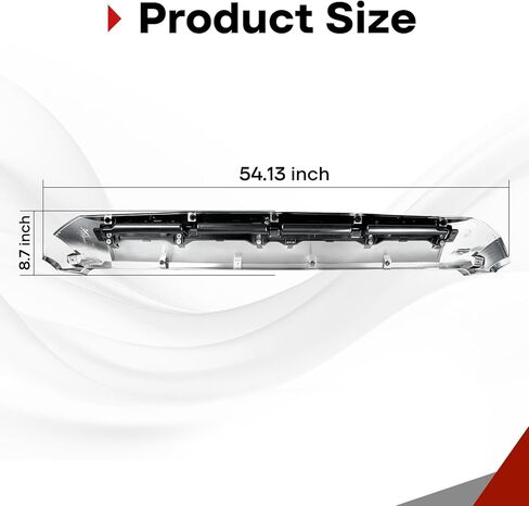 Front Upper Hood Bulge Molding Grille Trim Chrome Compatible with 2014-2021 Toyota Tundra Hood Scoop Grill Trim Replacement for 76180-0C030 in Saudi Arabia