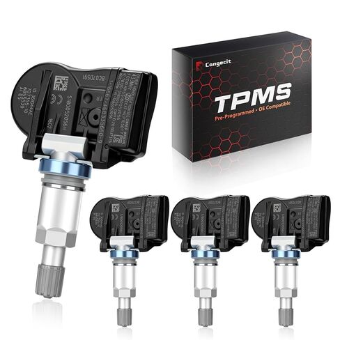 Auto-Relearn Pre-Programmed TPMS Sensor for BMW 2014-2018 X5/X6 xDrive,330i,340i,328i,335i | 2014-2020 430i/440i/428i/435i/Gran Coupe | X1/X5/X6,2/3/4 Series,MINI Cooper-433MHz-OE#36106856209(4PCS) in Saudi Arabia