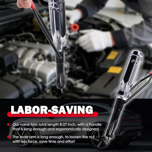 Valve Adjustment Tool with Slotted Stud,Valve Lash Tool for 10mm Jam Nuts & Valves Adjustment Feeler Gauges,Valves Lash Adjustments Tools Compatible with Honda Nissan Toyota in Kuwait