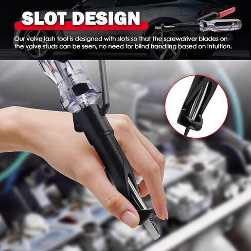 Valve Adjustment Tool with Slotted Stud,Valve Lash Tool for 10mm Jam Nuts & Valves Adjustment Feeler Gauges,Valves Lash Adjustments Tools Compatible with Honda Nissan Toyota in Kuwait