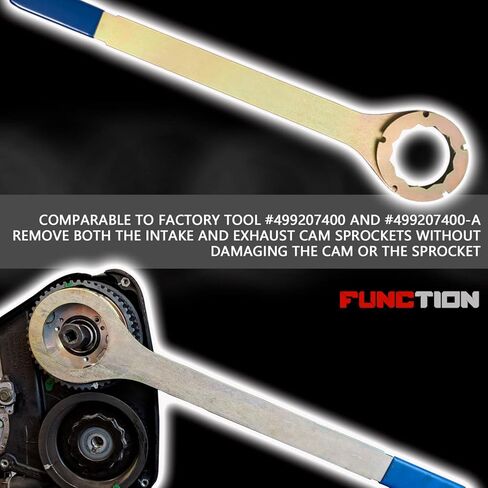 Intake/Exhaust Cam Sprocket Wrench Tool & Crank Pulley Wrench Holder Tool with Screws & Engine Cam Gear Lock/Camlock Tool Kit for Subaru STD in Kuwait