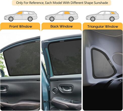 LFOTPP 2026 RAV4 Car Window Sun Shade for 2026 Toyota RAV4 6PCS Custom Side Window Sunshades Mesh Cover Curtain Magnet Type, Mesh Sun Shield, Protect Baby/Pet from Heat in Saudi Arabia