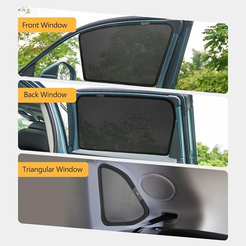 LFOTPP 2026 RAV4 Car Window Sun Shade for 2026 Toyota RAV4 6PCS Custom Side Window Sunshades Mesh Cover Curtain Magnet Type, Mesh Sun Shield, Protect Baby/Pet from Heat in Saudi Arabia