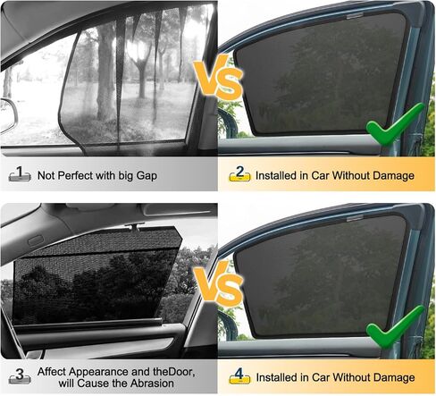 LFOTPP 2026 RAV4 Car Window Sun Shade for 2026 Toyota RAV4 6PCS Custom Side Window Sunshades Mesh Cover Curtain Magnet Type, Mesh Sun Shield, Protect Baby/Pet from Heat in Saudi Arabia