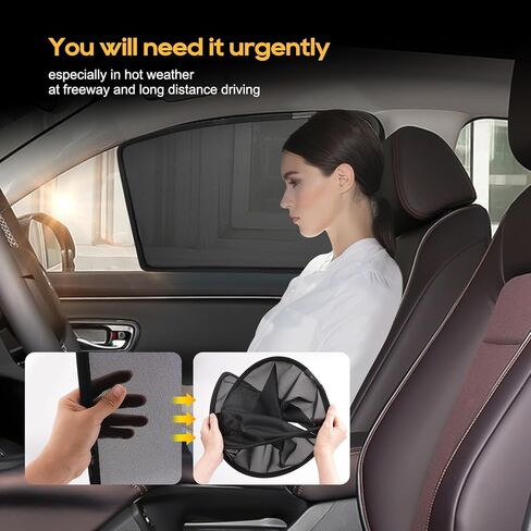LFOTPP 2026 RAV4 Car Window Sun Shade for 2026 Toyota RAV4 6PCS Custom Side Window Sunshades Mesh Cover Curtain Magnet Type, Mesh Sun Shield, Protect Baby/Pet from Heat in Saudi Arabia