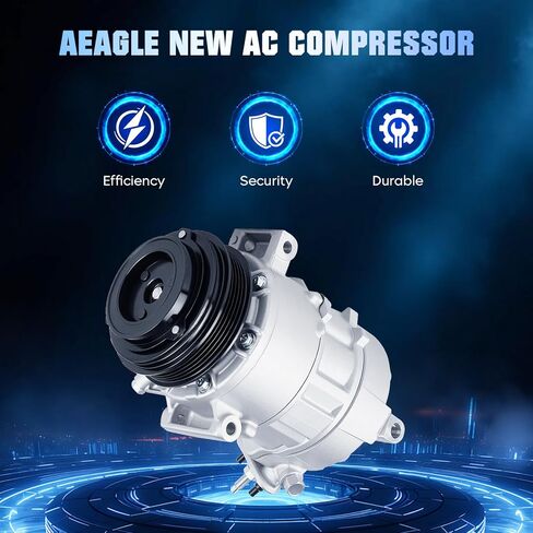 ضاغط مكيف هواء AEagle مع قابض تكييف هواء مناسب لـ 2016-2024 شيفروليه ماليبو 1.5 1.5L 2016 2017 2018 2019 2020 2021 2022 2023 2024 in Kuwait