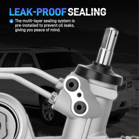 Rack and Pinion Steering Assembly Compatible with 2007-2014 Cadillac Escalade ESV EXT, Chevrolet Silverado Suburban 1500 Tahoe Avalanche, GMC Sierra Yukon XL 1500, 2 Outer Tie Rods, Replace #22-1036 in Saudi Arabia