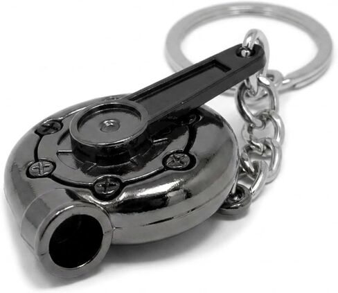Hitt Brands Turbo Keychain for Car Keys – Realistic Spinning Turbine Keys Ring, Cool Car Key Chain Accessory for Men & Women, Metal Keys Holder, Automotive Gift, Cute Keychains for Cars Enthusiasts in Saudi Arabia
