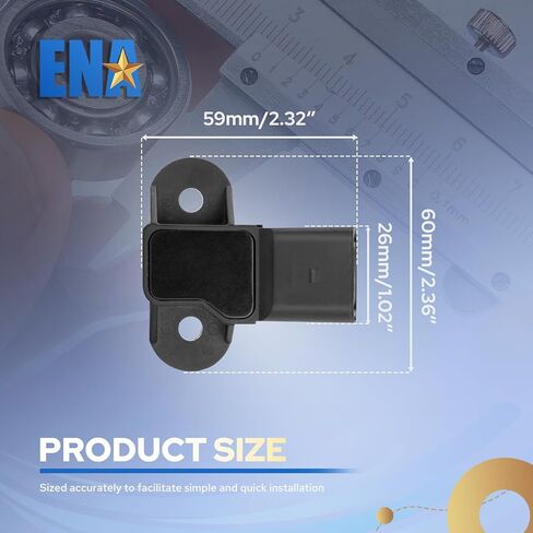 ENA Manifold Absolute Pressure Sensor Compatible with 2006 2007 2008 2009 2010 VW Volkswagen Jetta Beetle Rabbit Bora Replacement for AS425 036906051G in Kuwait