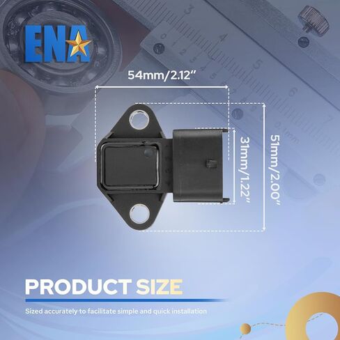 مستشعر الضغط المطلق المنوع ENA متوافق مع 2020 2021 2022 2023 2024 Kia ​​Hyundai Forte Optima Sorento Soul Stinger Seltos Forte Koup Elantra Sonata Santa Fe Sport لاستبدال AS451 in Kuwait
