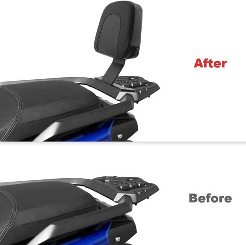 مسند ظهر Xitomer للركاب متوافق مع 2025 YW125 Zuma 125 Bolt على الجلد الخلفي Sissy Bar مسند ظهر متوافق مع YW125 Zuma 125 2022-2025 in Kuwait
