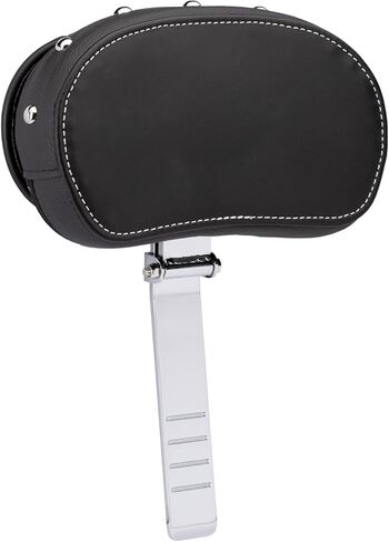 Indian Motorcycle Rider Backrest Pad for Chief, Chieftain, Pursuit, Challenger, Roadmaster, Springfield Models and More, Genuine Leather, Black With Studs, Adjustable, for Comfort - 2879542-02 in Kuwait