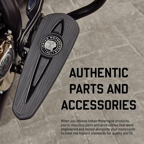 Indian Motorcycle Rider Backrest Pad for Chief, Chieftain, Pursuit, Challenger, Roadmaster, Springfield Models and More, Genuine Leather, Black With Studs, Adjustable, for Comfort - 2879542-02 in Kuwait