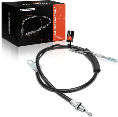 A-Premium Rear Driver Side Parking Brake Cable Assembly Compatible with Chrysler, Dodge Models: Town & Country 2004-2007, Voyager 2001-2003, Caravan 2001-2007 - Replace# 4721029AJ, 4721029AL in Kuwait
