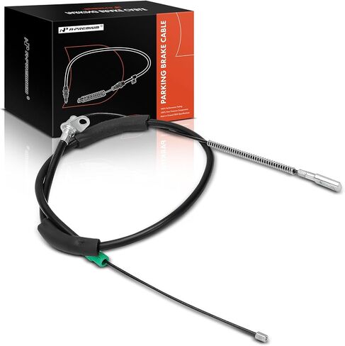 A-Premium Rear Driver Side Parking Brake Cable Assembly Compatible with Chrysler, Dodge Models: Town & Country 2004-2007, Voyager 2001-2003, Caravan 2001-2007 - Replace# 4721029AJ, 4721029AL in Kuwait