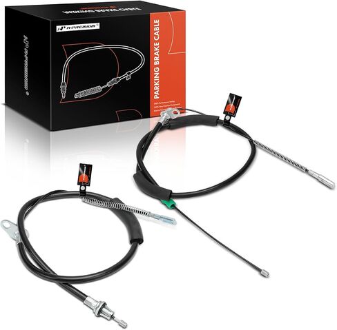 A-Premium Rear Driver Side Parking Brake Cable Assembly Compatible with Chrysler, Dodge Models: Town & Country 2004-2007, Voyager 2001-2003, Caravan 2001-2007 - Replace# 4721029AJ, 4721029AL in Kuwait