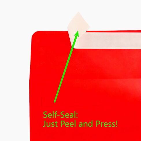 50Pack Multicolor Envelopes for 4x6 Cards,A6 Envelopes 6.25 x 4.25 inch,Self Seal, Peel & Press,for Invitations,Greeting,Weddings,Parties,Photos(10 Colors) in Kuwait
