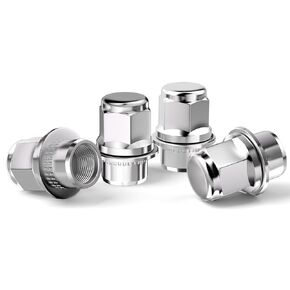 GAsupply 12x1.5 Lug Nuts Mag Seat, Closed End Chrome M12x1.5 Wheel Lug Nut, 1.46" 37mm Tall 13/16" 21mm Hex Flat Seat, 4 Pack in Saudi Arabia