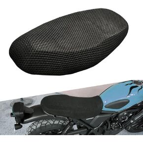 SLIMI 1 PC Motorcycle Seat Cover, Anti-Slip Breathable Honeycomb Mesh Motorcycle Seat Cover, Universal Motorcycle Seat Anti-scalding Protective Covers, for Most Motorcycle Scooters (Black #M) in Kuwait