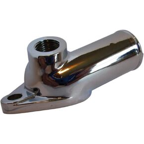 15deg Chrome Water Neck Thermostat Housing With Temp Port, For 265 283 327 350 383 400 Small Block Chevy Engines 396 427 454 502 Big Block Chevy Engines, Part Number 9468 in Saudi Arabia