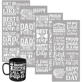 Father 32 PCS UV DTF Sticker for 16oz Tumblers Glass Cansfor Mugs Notebooks in Saudi Arabia