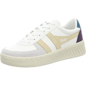 حذاء رياضي نسائي من Gola Grandslam Trident - - White/Brown Sugar/Dusty Rose، 8 in Kuwait