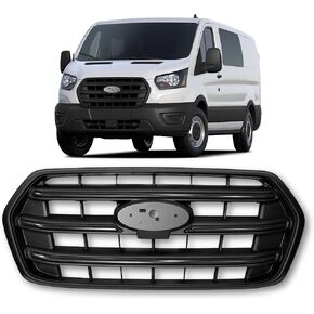 Front Grille Compatible with 2020 2021 2022 2023 2024 2025 Ford Transit 150 250 350 350HD Grill with Black-style Transit grille in Saudi Arabia