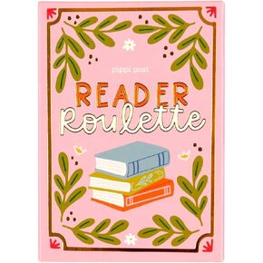 Pippi Post Reader Roulette Card Game – 54 Reading Prompt Cards to Choose Your Next Book – Book Lover Gift, TBR Picker Deck with Gold Foil Storage Box in Saudi Arabia