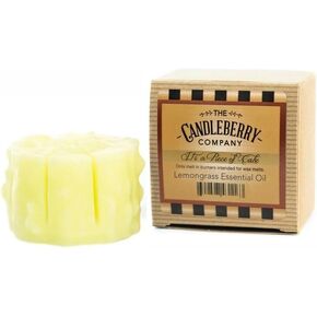 Candleberry Lemongrass Essential Oil Scented Candle Melts | Highly Scented Soy Blend Wax Melts for Candle Warmers | Fresh Lemon Lime Tart Melts | Cake Shaped Wax Melts Made in USA in Saudi Arabia