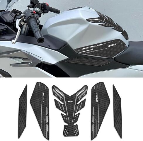 للنينجا 500 Z500 نينجا 500 SE Ninja500 2024 2025 2026 ملحقات جديدة وسادات جانبية لخزان الوقود ملصقات حماية ملصقات لخزان الوقود وسادات الركبة وسادات الجر وسادات خزان الوقود (رمادي) in Kuwait